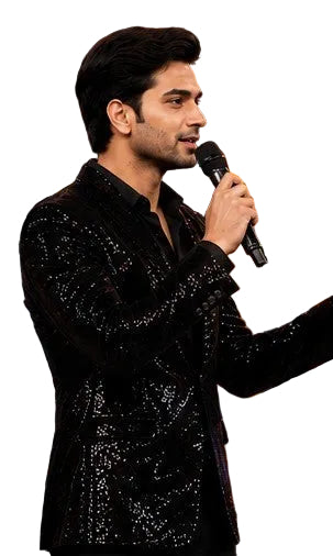 Black Sequence Blazer For Men | Premium Party Wear | Sabrahad Enterprises