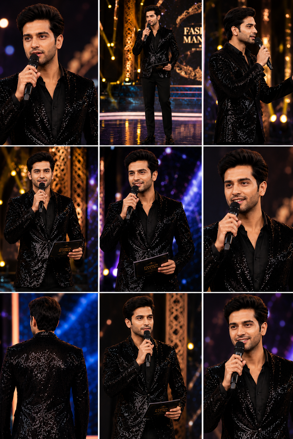 Black Sequence Blazer For Men | Premium Party Wear | Sabrahad Enterprises